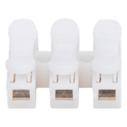 Conector tipo PUSH de 3 Contactos / Para una Conexión Rápida / Puentes de Cables