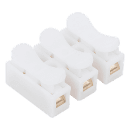 Conector tipo PUSH de 3 Contactos / Para una Conexión Rápida / Puentes de Cables