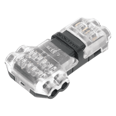 Conector en forma de T para 2 Contactos / Para una Conexión Rápida