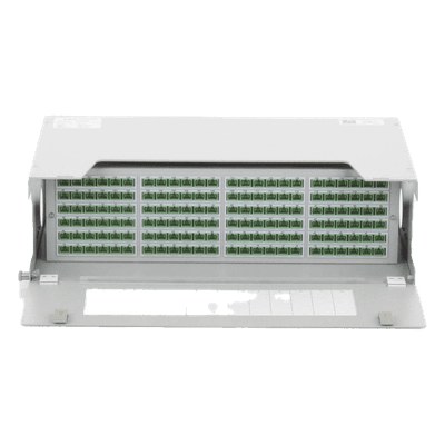 Distribuidor de Fibra Óptica para 144 Empalmes, con 144 Acopladores SC/APC y 144 Pigtails, 19, 5 UR