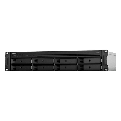 Servidor de Almacenamiento en Red RackStation RS1221+ | 8 Bahías | Expansión a 12 Bahías | CPU AMD Ryzen V1500B | 4 GB DDR4 ECC | RAID Soportado | 10/25GbE | Synology High Availability | Protección de Datos Integral.