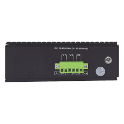 Switch PoE Industrial No administrable / Puertos 1-2 PoE 802.3 af/at y PoE 24 Vcc Pasivo 30W / Puertos 3-4 PoE 802.3 af/at/bt Hasta 60W / Puertos 5-8 PoE 802.3 af/at Hasta 30W / Los 8 puertos son Gigabit + 2 SFP combo / Presupuesto 300W