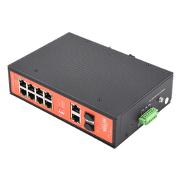 Switch PoE Industrial No administrable / Puertos 1-2 PoE 802.3 af/at y PoE 24 Vcc Pasivo 30W / Puertos 3-4 PoE 802.3 af/at/bt Hasta 60W / Puertos 5-8 PoE 802.3 af/at Hasta 30W / Los 8 puertos son Gigabit + 2 SFP combo / Presupuesto 300W