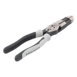 Pinza Híbrida con Ponchadora de 8". Pela Cable Sólido de 10-14 AWG y Cable Trenzado de 12-16 AWG