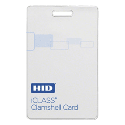Tarjeta iClass Clamshell (Gruesa) / 2 k memoria / Programada  a 26 bits Aleatoriamente/ Garantía de por Vida