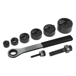 Juego de 6 Sacabocados de 1/2 a 2 Pulgadas (12.7 a 50.8 mm). con Estuche