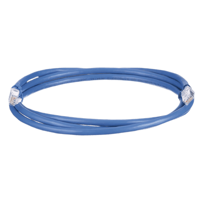Cable de Parcheo UTP, Cat6A, 24 AWG, CM, Color Azul, 0.91 Metros (3 Pies)