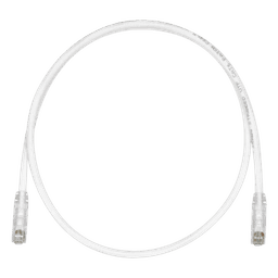 Cable de Parcheo TX6, UTP Cat6, 24 AWG, CM, Color Blanco Mate, 4.57 Metros (15 Pies)