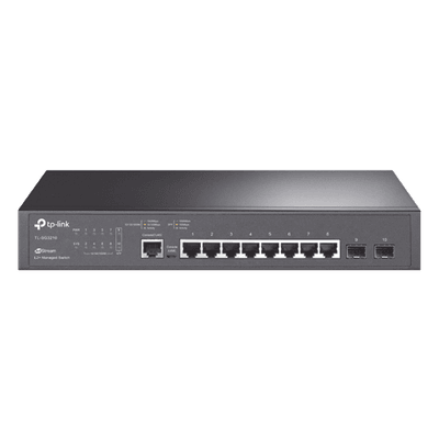 Switch JetStream SDN Administrable 8 puertos 10/100/1000 Mbps + 2 puertos SFP, administración centralizada OMADA SDN 