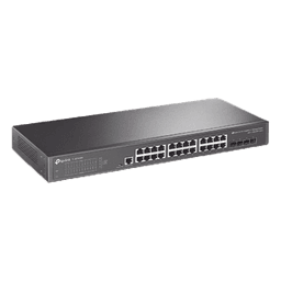 Switch Omada SDN Administrable / 24 puertos Gigabit y 4 puertos SFP+ / Funciones sFlow, QinQ y QoS / Administración centralizada OMADA