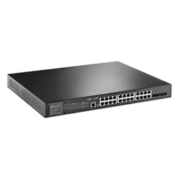 Switch L2+ Omada PoE+ / 24 Puertos PoE+ 10/100/1000 Mbps / 4 Puertos SFP+ 10G / 2 Puertos Consola (RJ45 y microUSB) / Administración Centralizada Omada o Stand-Alone / Multicast IGMP / Presupuesto PoE 384W / Montaje en Rack / (SG3428XMP)