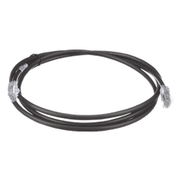 Cable de Parcheo UTP, Cat6A, 24 AWG, CM, Color Negro, 1.52 Metros (5 Pies)