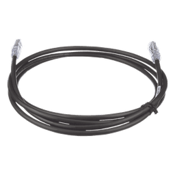 Cable de Parcheo UTP, Cat6A, 24 AWG, CM, Color Negro, 1.52 Metros (5 Pies)