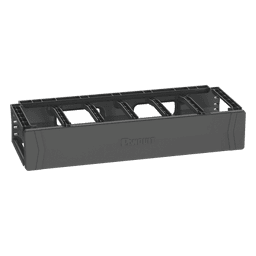 Organizador de Cables Horizontal PatchRunner™, Sencillo (Solo Frontal), Para Rack de 19in, 2UR
