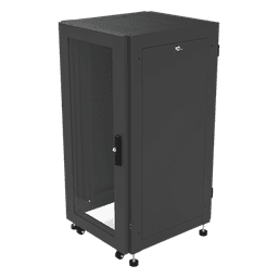 Gabinete Profesional para Telecomunicaciones de 19in, Instalación a Piso, 24UR, 600 mm Profundidad, Se envía el Gabinete Armado.