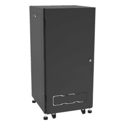 Gabinete Profesional para Telecomunicaciones de 19in, Instalación a Piso, 24UR, 600 mm Profundidad, Se envía el Gabinete Armado.