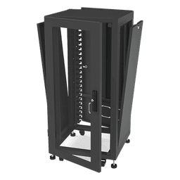 Gabinete Profesional para Telecomunicaciones de 19in, Instalación a Piso, 24UR, 600 mm Profundidad, Se envía el Gabinete Armado.