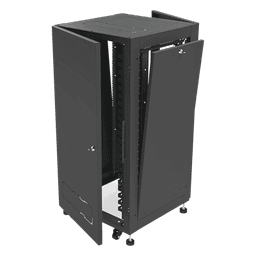Gabinete Profesional para Telecomunicaciones de 19in, Instalación a Piso, 24UR, 600 mm Profundidad, Se envía el Gabinete Armado.