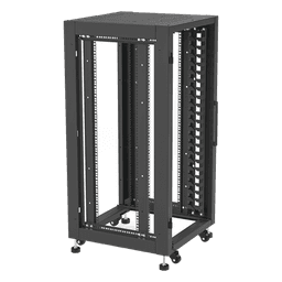 Gabinete Profesional para Telecomunicaciones de 19in, Instalación a Piso, 24UR, 600 mm Profundidad, Se envía el Gabinete Armado.