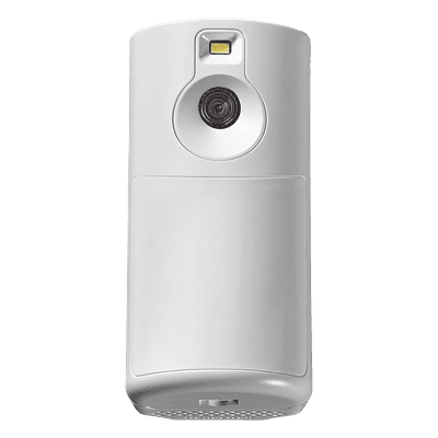 Detector de movimiento inalámbrico para interior con cámara integrada y video verificación para sistemas Honeywell Home