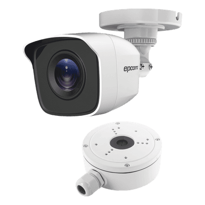 KIT de Bala TURBOHD 2 Megapixel (1080p) + Caja de Conexión / Exterior IP66 / TVI-AHD-CVI-CVBS