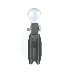 Aislador de Paso o Esquina con Abrazadera / 1 Pulgada (25 mm) / Resina Virgen 100% / Anti-Arqueo / Acero Galvanizado / Tubería de Malla Ciclónica