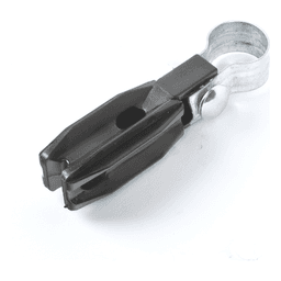 Aislador de Paso o Esquina con Abrazadera / 1 Pulgada (25 mm) / Resina Virgen 100% / Anti-Arqueo / Acero Galvanizado / Tubería de Malla Ciclónica