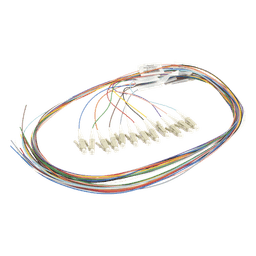 Kit de 12 Pigtails con Conector LC, Multimodo 50/125 OM4, 900um, de 1 Metro (3.28 Pies)
