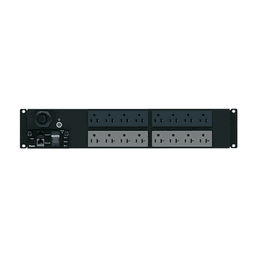 PDU Monitoreable (MI) para Distribución de Energía, Enchufe de Entrada NEMA L5-30P, Con 16 Salidas 5-20R, Horizontal 19 in, 120 Vca, 30 Amp, 2 UR