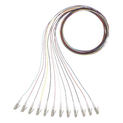 Kit de 12 Pigtails con Conector LC, Multimodo 50/125 OM3, 900um, de 1 Metro (3.28 Pies)