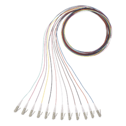Kit de 12 Pigtails con Conector LC, Multimodo 50/125 OM3, 900um, de 1 Metro (3.28 Pies)