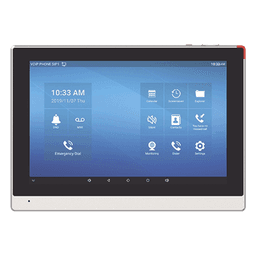 Monitor IP/SIP para interior con Android, Wi-Fi, pantalla táctil de 10.1", audio de 2 vías, PoE, 8 interfaces de entrada de alarma.