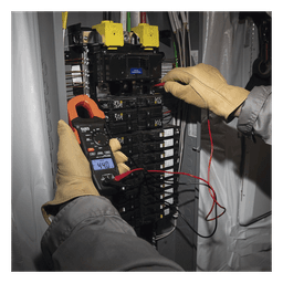 Kit de Amperímetro de Gancho (400A CA) con Probador de Fase y Divisor (para medir corriente sin cortar el cable).