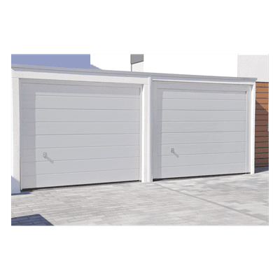 Puerta de Garage de Alta Calidad / Linea Central / Color Blanco 10X8 pies,  AISLADA, Estilo Americana.