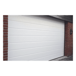Puerta de Garage de Alta Calidad / Linea Central / Color Blanco 10X8 pies,  AISLADA, Estilo Americana.