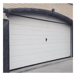 Puerta de Garage de Alta Calidad / Linea Central / Color Blanco 10X8 pies,  AISLADA, Estilo Americana.