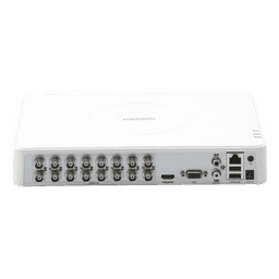 DVR 16 Canales TurboHD + 2 Canales IP / 2 Megapixel (1080p) Lite / Acusense Lite (Evita Falsas Alarmas) / Audio por Coaxitron / 1 Bahía de Disco Duro / H.265+ / Salida de Video Full HD