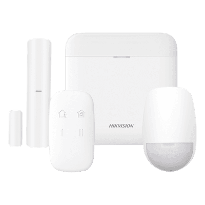 (AX PRO) KIT de Alarma AX PRO / Incluye: 1 Hub con bateria de respaldo / 1 Sensor PIR / 1 Contacto Magnético / 1 Control Remoto / WiFi / Compatible con Hik-Connect P2P