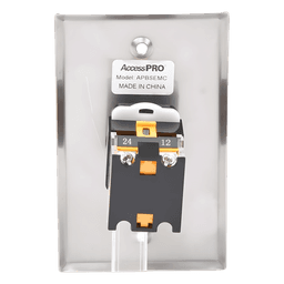 Botón de Paro de Emergencia / Enclavado / NC-COM-NO / 10A 125-250 VCA / Acero Inoxidable / 115 x 70 mm