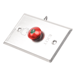 Botón tipo Hongo / Redondo Color Rojo con LED / Estético / NO y COM