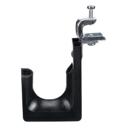 Sujetador STRONGHOLD tipo J (J-Hook), Con Abrazadera de Tornillo para Montaje, Hasta 46 Cables Cat6, Nylon 6.6, Color Negro, 1 pieza