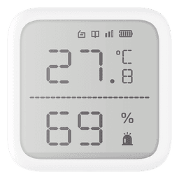 (AX PRO) Detector de Temperatura y Detector de Humedad Inalámbrico / 2.7" de Tamaño / Uso en Interior / Rango de Detección desde  -35°C hasta 99°C