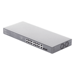 Switch no administrable de 16 puertos 10/100/1000Mbps y PoE af/at, 2 puertos SFP hasta 250W.