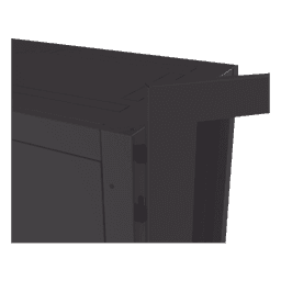 Gabinete Profesional para Telecomunicaciones de 45UR, 1200 mm Profundidad, Incluye 2 Organizadores Verticales de 45 Unidades de Rack, Se envía el Gabinete Armado.