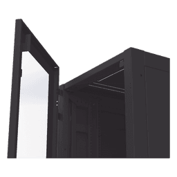 Gabinete Profesional para Telecomunicaciones de 45UR, 1200 mm Profundidad, Incluye 2 Organizadores Verticales de 45 Unidades de Rack, Se envía el Gabinete Armado.