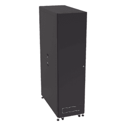 Gabinete Profesional para Telecomunicaciones de 45UR, 1200 mm Profundidad, Incluye 2 Organizadores Verticales de 45 Unidades de Rack, Se envía el Gabinete Armado.