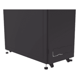 Gabinete Profesional para Telecomunicaciones de 45UR, 1200 mm Profundidad, Incluye 2 Organizadores Verticales de 45 Unidades de Rack, Se envía el Gabinete Armado.