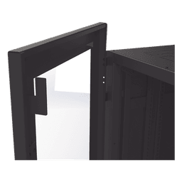 Gabinete Profesional para Telecomunicaciones de 45UR, 1200 mm Profundidad, Incluye 2 Organizadores Verticales de 45 Unidades de Rack, Se envía el Gabinete Armado.