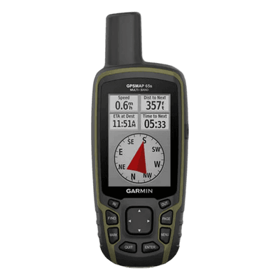 GPSMAP 65S Portátil para Actividades Outdoor / Pantalla TFT Transflectiva 2.6 Pulgadas / Resolución 160x240 Pixeles / Brújula de 3 Ejes / Altímetro Barométrico / Compatible con GPS, GLONASS, Galileo, QZSS / Memoria 16 GB