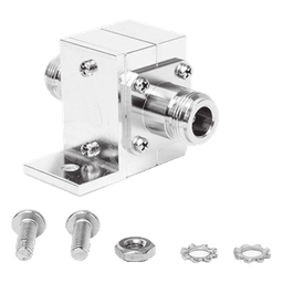 Protector Coaxial RF / 125-1000 MHz / 50 Ω / Conectores N Hembra / Ceja Lateral / 50 kA